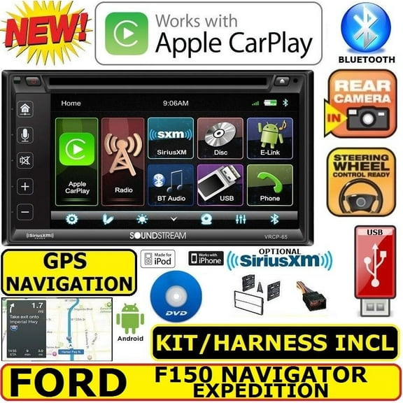 F150 NAVIGATOR EXPEDITION ECONOLINE VAN Car Stereo Radio NAVIGATION Bluetooth BT