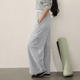 thumbnail image 7 of Qulqfy Gray Pants Women Baggy Work Cargo Pants Wide Leg High Waisted Casual Pants for Women, 7 of 7