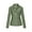 Green, variant on NARABB Women Leather Jacket Long Sleeve Solid Zipper Leather Tops Cardigan With Pocket Short Coat Jacket