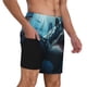 thumbnail image 2 of Fotbe 3D Realistic Shark Traje de Baño para Hombre – Shorts de Natación de Secado Rápido con Forro y Bolsillos-3X-Large, 2 of 6