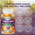 thumbnail image 5 of Omega 3 Fish Oil Gummies - Triple Strength Omega3 Gummy - DHA & EPA Fatty Acids for Heart Health, Joint & Brain Support, Nature's High Absorption Omega Fish Oil Supplement, Orange Flavor- 60 Gummies, 5 of 10