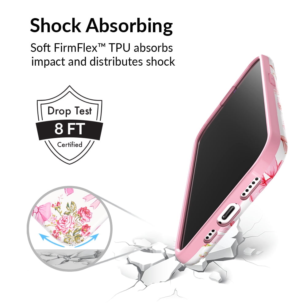 VELVET CAVIAR for Cute iPhone 12 / iPhone 12 Pro Case Compatible with MagSafe - Protective Phone Cases for Women - Posie Pink Bow Floral