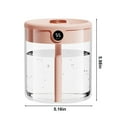 thumbnail image 3 of XYAIYT Portable USB Humidifier with Humidity Display Quiet Cool Mist for Bedroom Office or Car Easy to Clean 67.6 fl oz Water Tank Up to 20 Hours Run Time Low Noise Two Mist Modes, 3 of 6