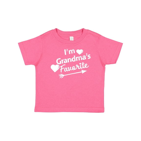 Inktastic I'm Grandma's Favorite with Arrow and Hearts Boys or Girls Baby T-Shirt