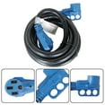 thumbnail image 5 of labwork RV Extension Cord 15-50FT 50A Power Cable Rain Proof For Motorhome Camper, 5 of 6