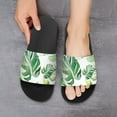thumbnail image 6 of GZHJMY Stylish Slides for Women Men, Tropical Style Palm Leaves Soft Flexible Slip-on Sandals Slippers, 6 of 7