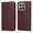Brown, variant on Wallet Phone Case for Honor X6B 4G with Card Holder and Stand Function Brown