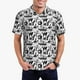 thumbnail image 1 of Balery Black White Halloween Camisa Polo de Hombre con Estampado, de Manga Corta y Tejido Medio, Camisa Tipo Golf Polo-Small, 1 of 6
