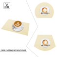 thumbnail image 4 of SUTENGDA Placemats  Woven Crossweave Placemat for Dining Table  PVC Vinyl Kitchen Mat  Set of 4  12x18 Inches  Yellow, 4 of 7