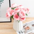 thumbnail image 4 of Fake Flowers Promotion Sale! Nomeni Single Lulian European Rose Home Table Decoration Silk Flowers, Home Decor Clearance Sale, 4 of 5