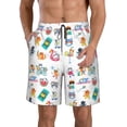 thumbnail image 1 of Balery Hello Summer Cat Traje de Baño Estilo Hawaiano para Hombre, Shorts de Secado Rápido con Bolsillos-Large, 1 of 6