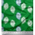 thumbnail image 1 of Soimoi Green Cotton Cambric Fabric Artistic Leaves Decor Fabric Printed Yard 42 Inch Wide, 1 of 3