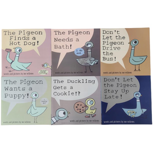 Set de libros Mo Willems Pigeon Series 7 Books Collection Paperback