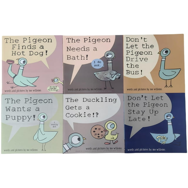Set de libros Mo Willems Pigeon Series 7 Books Collection Paperback