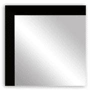 Frame My Mirror Framed Mirror, Black Finish, 28 x 48, 1-1/4 Wide Frame Ellis Design