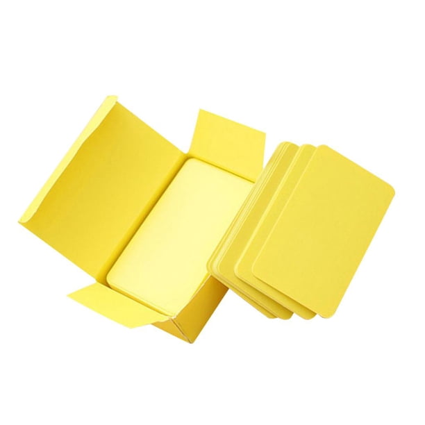 Mensaje En De Papel, Tarjetas De Memoria Flash De , Saludo , 90 Hojas - Amarillo Yotijar Tarjeta de índice de notas en blanco de color