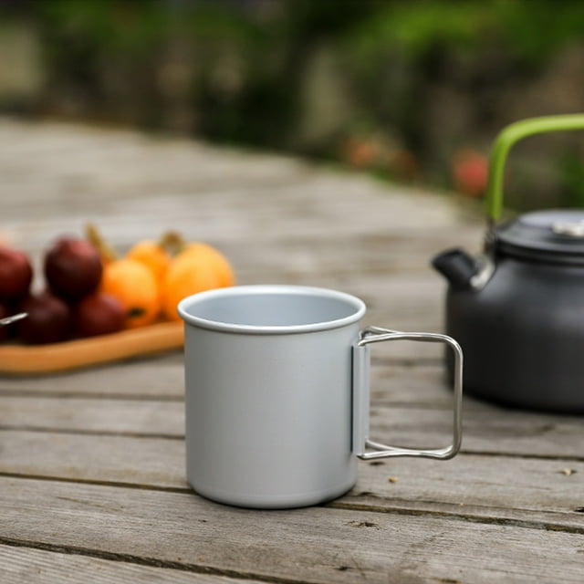 SuoKom Outdoor Camping Water Cup Portable Stainless Steel Camping Cup