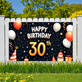 thumbnail image 3 of Colorful Design Happy Birthday Banner Cake Decoration 30th Celebration for Birthday Party Indoor Decoration Event Celebration, 3 of 8