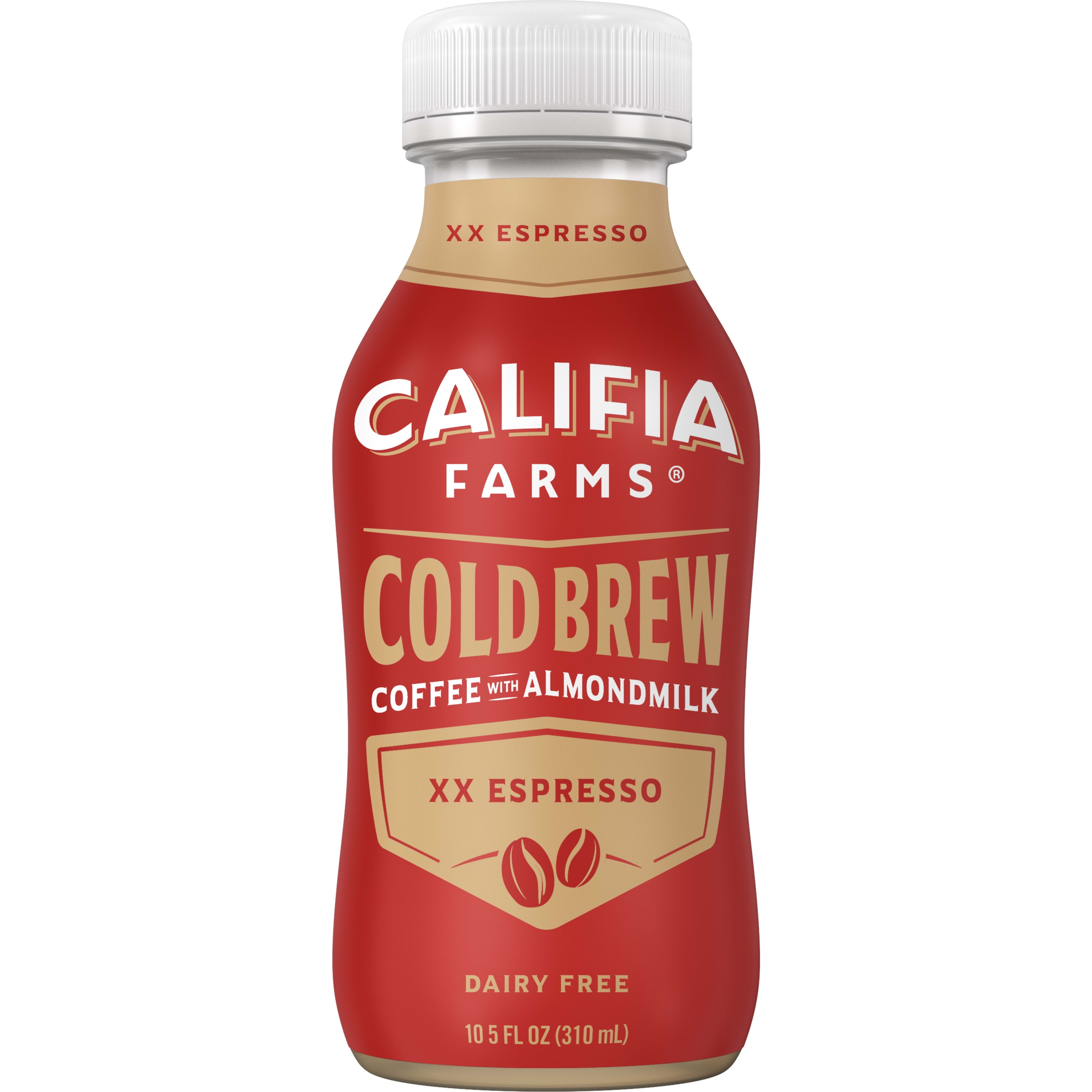 Califia Farms XX Espresso Cold Brew Coffee with Almond Milk, 10.5 Fluid Ounce 8 per case