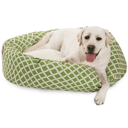 UPC: 0788995544036 | Majestic Pet | Bamboo Sherpa Bagel Pet Bed For Dogs  Sage  Large