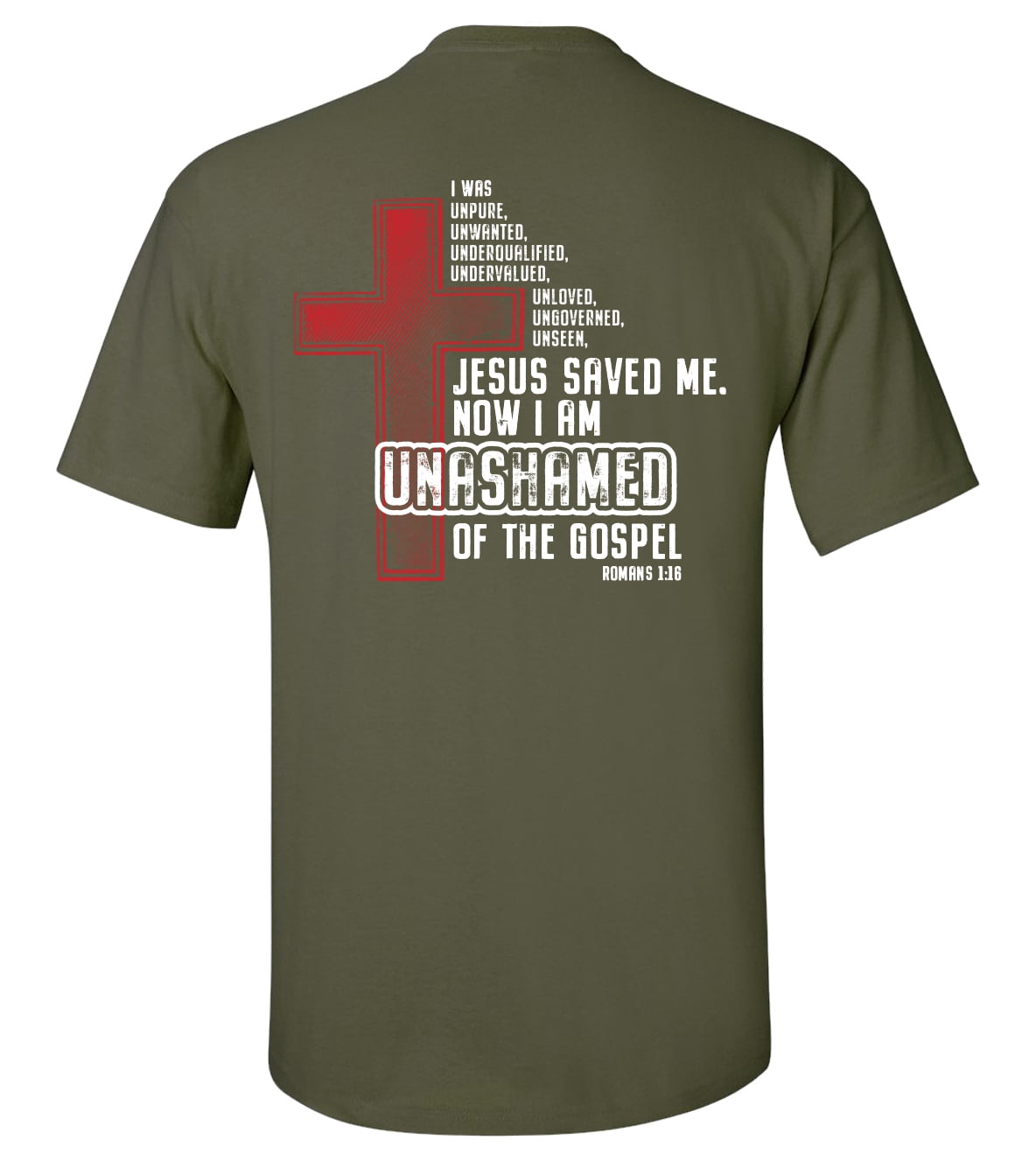 Eternal Life Series Unashamed Of The Gospel Unisex Short Sleeve T-shirt - Picture 11 of 22