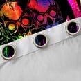 thumbnail image 4 of Castle Fairy Adults Female Men Abstract Gradient Skull Black Out Curtains,Bohemian Starry Sky Curtains Pack of 2 (42x63 Each),Gothic Style Animal Bedroom Curtains,Ultra Soft Home Decor, 4 of 6