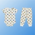 thumbnail image 2 of Cars & Trucks - Baby Boy 2-Piece Clothing Set | Onesie Bodysuit or T-shirt with matching Sweatpants | Short Sleeve | Cotton | Baby Shower Gift | 0-36 months, 2 of 5