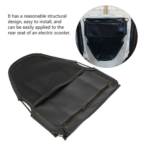 LULULION 1Pc Motorcycle Bag Scooter Seat Tail Pouch Lightweight Safe PU Material