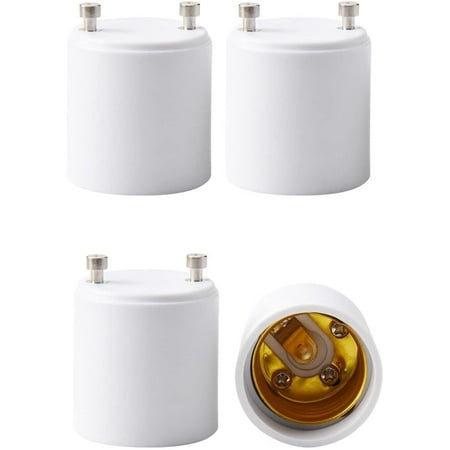 

JACKYLED 392℉Heat Resistant GU24 to E26 E27 Bulb Base Adapter Converters Light Sockets 4-Pack