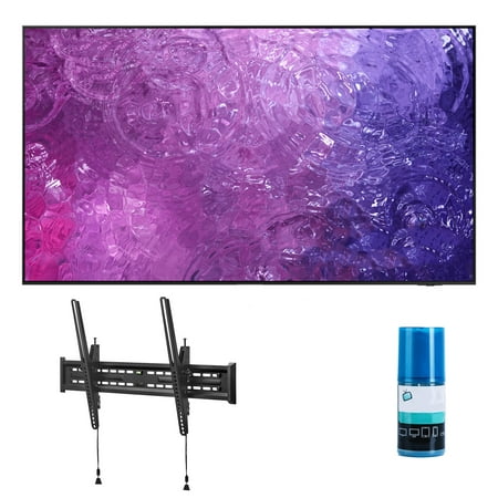 Samsung QN65QN90CAFXZA 65" Neo QLED Smart TV with 4K Upscaling with a Walts TV Large/Extra Large Tilt Mount for 43"-90" Compatible TV's and Walts HDTV Screen Cleaner Kit (2023)