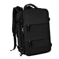 thumbnail image 3 of Laptop Backpack Knapsacks Separate Shoe Compartment Lightweight Rucksack Daypack Black, 3 of 9