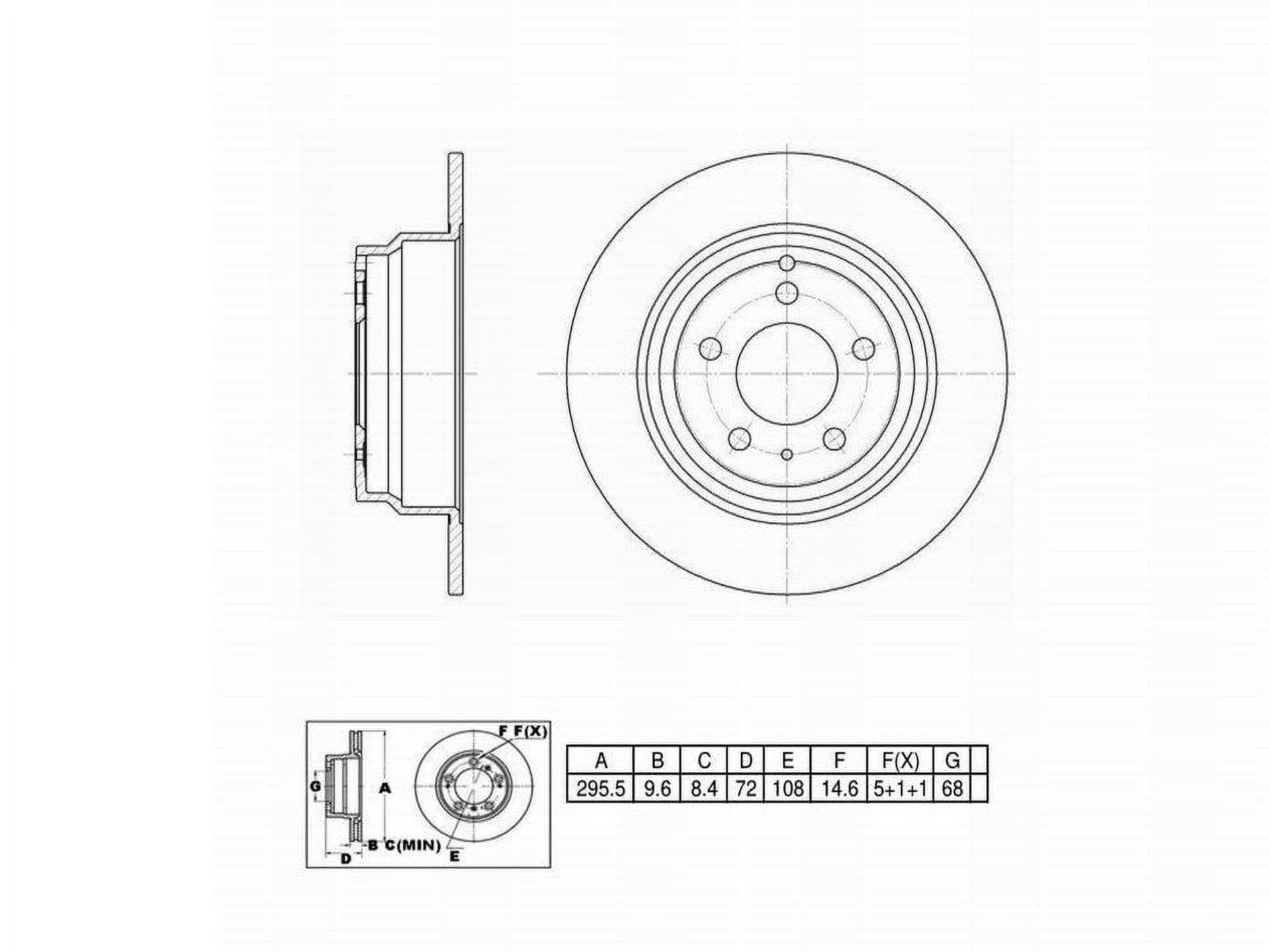 Winstop Brake Rotor, Rear WS227847, Volvo C70 2005-1998