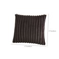 thumbnail image 3 of Funda de almohada de felpa de color liso a rayas, funda de cojín para sofá de sala de estar, funda de almohada de poliéster, 3 of 6
