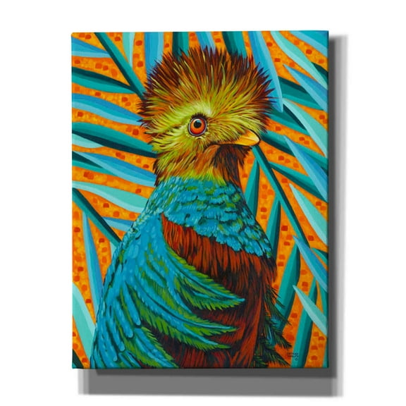 Epic Graffiti 'Bird in the Tropics I' by Carolee Vitaletti, Canvas Wall Art, 26"x34"