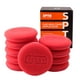 thumbnail image 1 of Almohadillas aplicadoras de espuma de cera SPTA, 10 unidades, para limpieza de coches, color rojo, 1 of 7