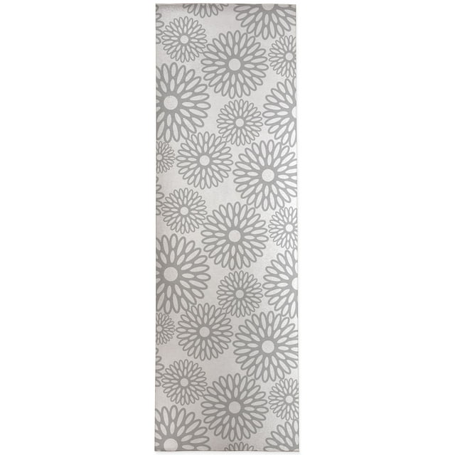 Flower Power Grey Kitchen Mat by Kavka Designs