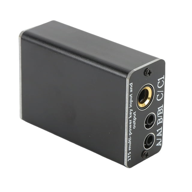 With Multi Channel Key Input Output Device Converter with CW Function 2 Way Signal Conversion Connector 6.3mm 3.5mm Port
