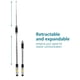 thumbnail image 5 of BIMZUC Antena Telescópica RH770 SMA Hembra Doble Banda VHF UHF para Walkie Talkie 21-92 cm / 8.26-36.22 in, 5 of 9
