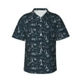 thumbnail image 1 of Fotbe Romantic Eiffel Tower Camisa Hawaiana para Hombre Unisex – Camisa Casual de Verano con Botones de Manga Corta de Algodón y Lino,Large, 1 of 7