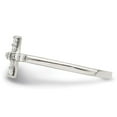 thumbnail image 4 of Sterling Silver Rhodium-plated CZ Sideways Cross Ring, 4 of 6