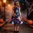 thumbnail image 6 of ATOGUTA Halloween Dresses For Girls Sleeveless A Line Dress Flowy Tween Girl Party Dresses, Size 4T-14, 6 of 7