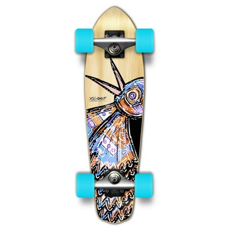 Yocaher Longboard complete Micro Cruiser 25  x 6.5  w/Premium Black grip tape  heavy duty Aluminum Alloy truck  62mm Wheels  ABEC -9 Bearings - The Bird Natural price history on PriceWatchPro