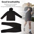 thumbnail image 3 of Pantalones casuales chaqueta sudadera tela cómoda absorción rápida del sudor conjunto de chaqueta casual con cremallera con cremallera para unisex ANGGREK Otros, 3 of 7