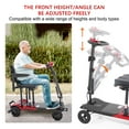 thumbnail image 4 of TopMate ES41 Mobility Scooter for Seniors Adults Lightweight Foldable Airline Approved, Powered Electric Travel Scooters with Ultra Wide Seat Adjustable Handle Bar and Basket - Red, 4 of 6