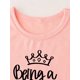 thumbnail image 4 of Camiseta linda para niña con estampado de PRINCESA, informal, de manga corta, cómoda y versátil para el verano., 4 of 7