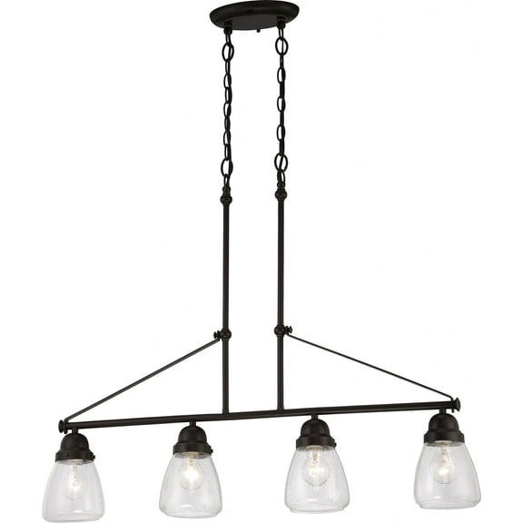 Nuvo 60-5548 - Laurel - 4 Light Trestle w/ Clear Seeded Glass