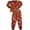 Brown, variant on Sara's Prints Unisex Cotton Blend Pajamas Festive & Comfy for All-Day Joy