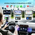 thumbnail image 2 of Haudio Car Accessories estéreo de coche HD de doble DIN de 7 pulgadas con Carplay y Android Auto, 2 receptores de audio 64G para coche con control por voz, cámara de respaldo, Bluetooth, navegación GP, 2 of 5