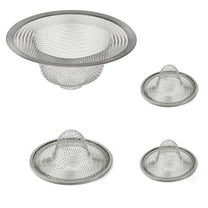 Wideskall 4 Pcs Assorted Size Mesh Stainless Steel Sink Strainer Drain Filter Wide Rim