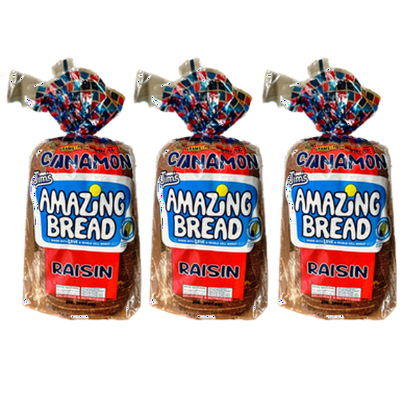 Jim's Amazing Cinnamon-Raisin Bread  - 3 Pack